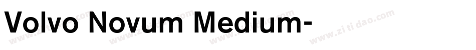 Volvo Novum Medium字体转换